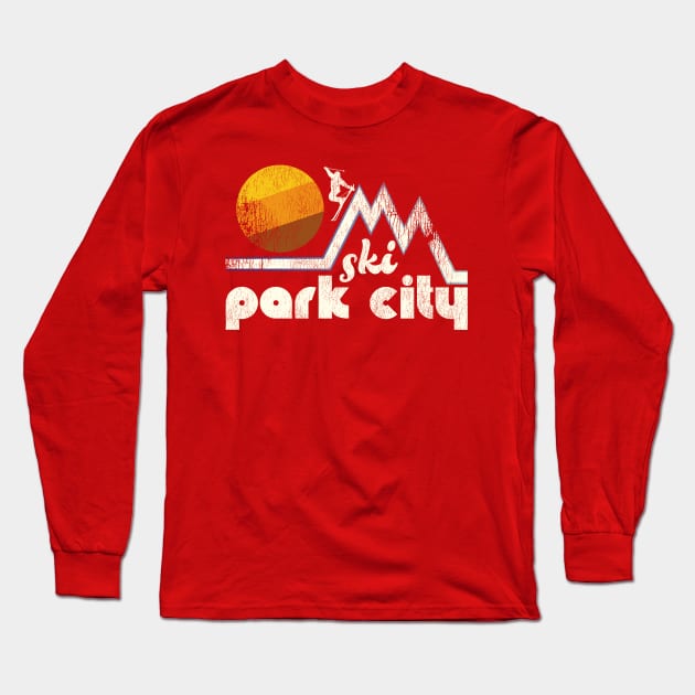 Retro Ski Park City Long Sleeve T-Shirt by darklordpug